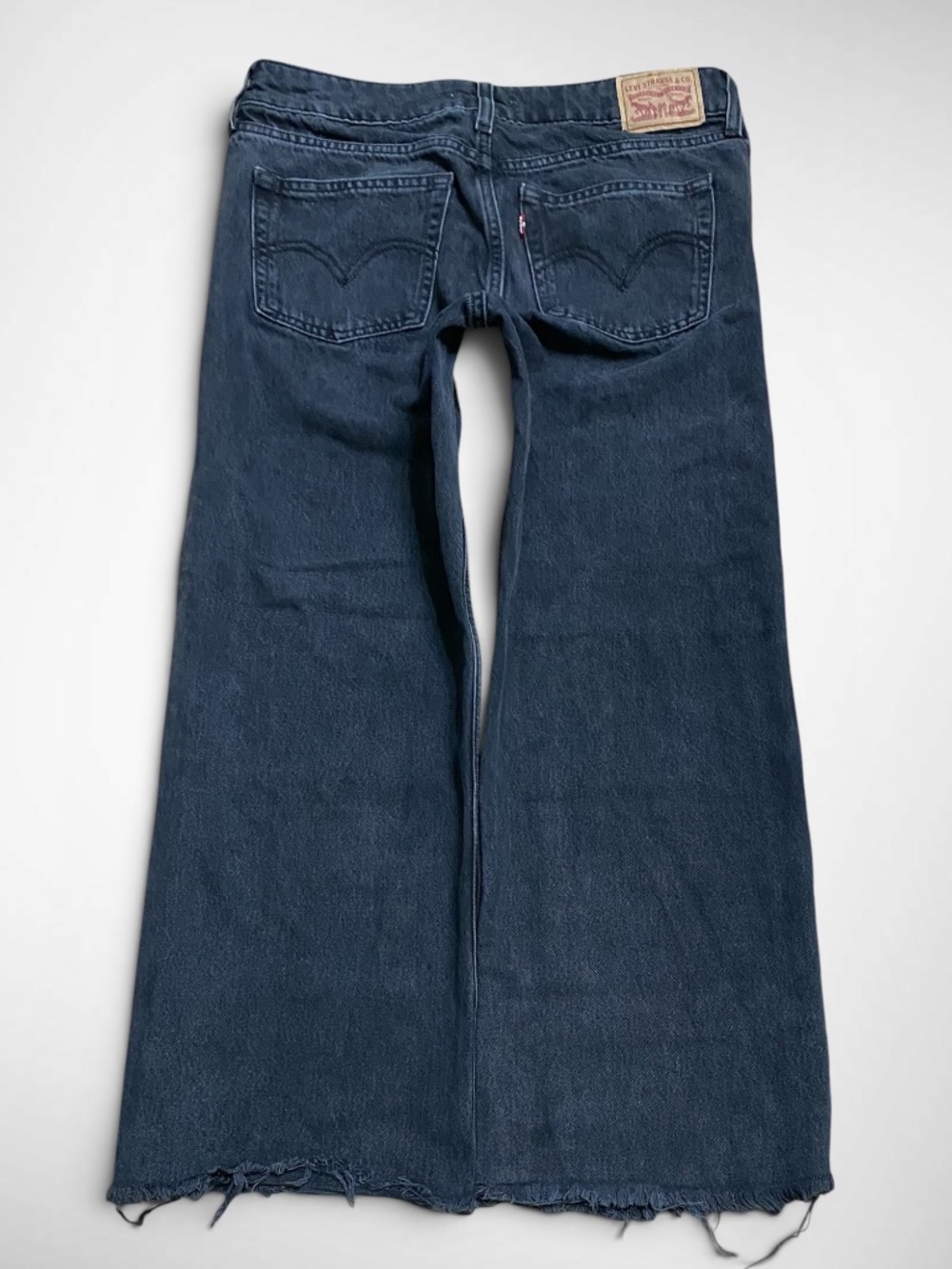 Levi’s Black Superlow Wide Leg Bootcut Jeans